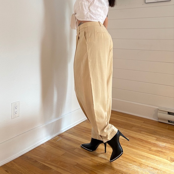 Lattelier linen blend tailored pants - Picture 2 of 7